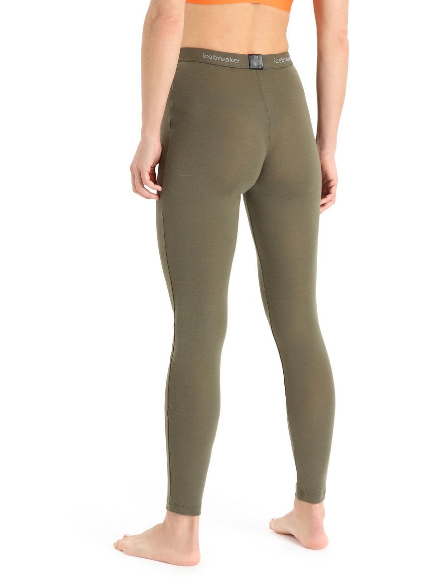 Women's Icebreaker Merino 175 Everyday Thermal Leggings Base Layers Loden | CA 1048ILHS